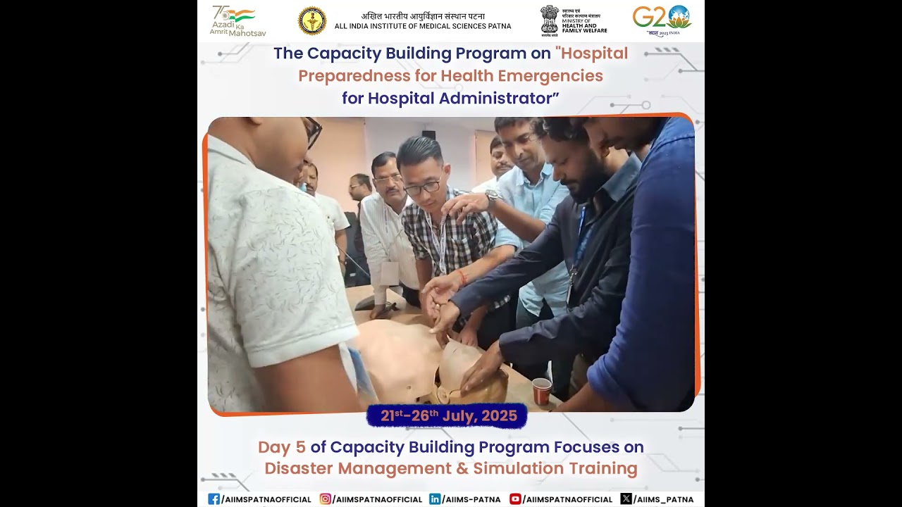 Day 5 of Capacity Building Program Focuses on Disaster Management & Simulation Training