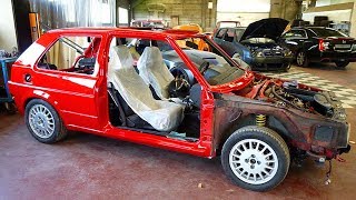 Volkswagen Golf MKII renovation tutorial video