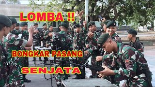 Download lagu Seru 😱 !!! Lomba bongkar pasang senjata Prajurit RAIDER TNI AD mp3