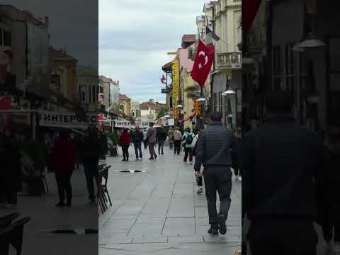 Shirok Sokak Bitola Autumn Afternoon Walk | Macedonia 4K