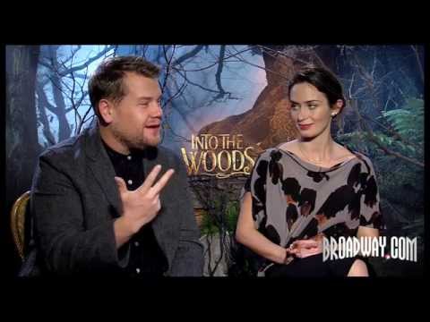 "Into the Woods" Stars Emily Blunt & James Corden Want to Act & Get Drunk on B’way Soon