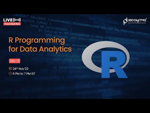 R Programming for Data Analytics | 24th November 2023 | 360DigiTMG