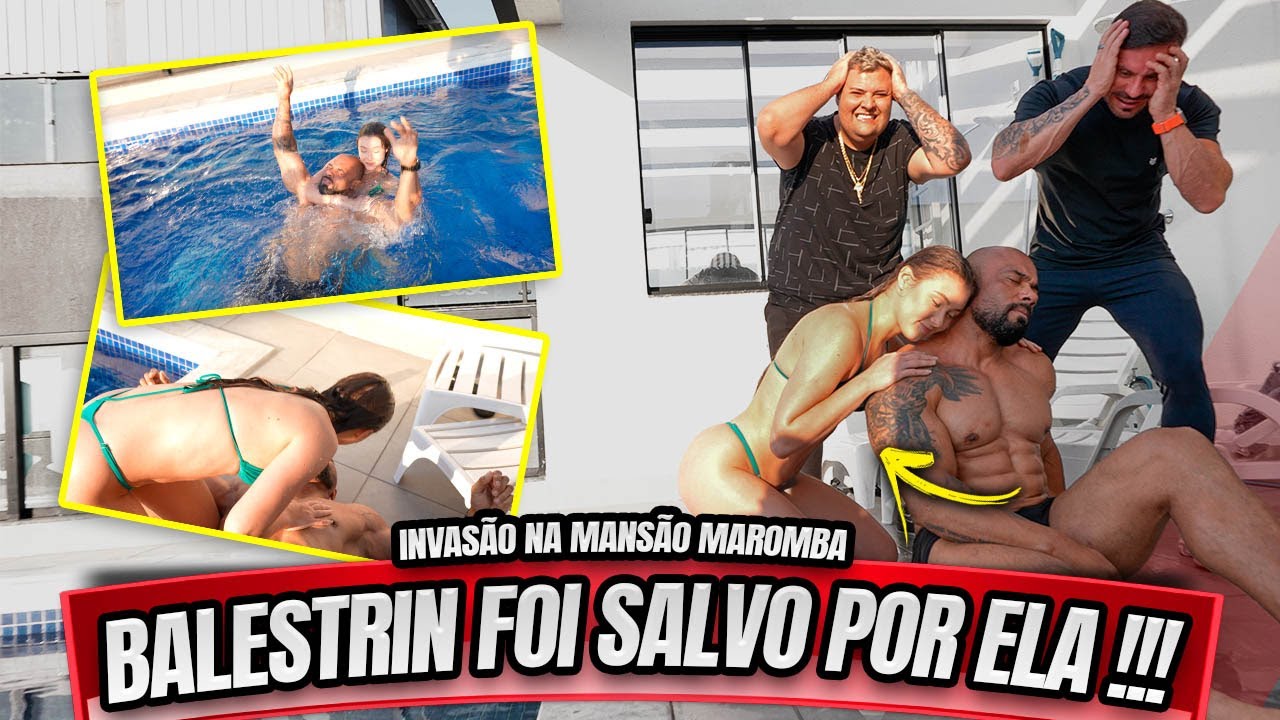 BALESTRIN QUASE SE AFOGOU NA MANSÃO MAROMBA ? ELE FOI SALVO POR ELA !!!
