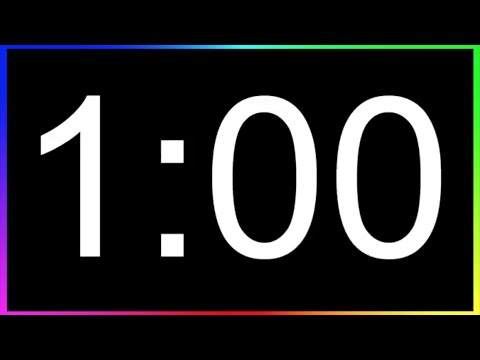 Minuteur 1min ALARME🚨/ Compte à Rebours 1 Minute /Minuterie 1 Minute /Décompte 1min