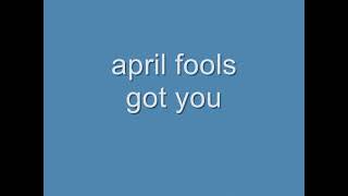 Cover art for april fools