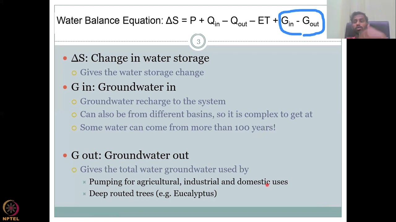 Lecture 26: Groundwater recharge and discharge Part - 1
