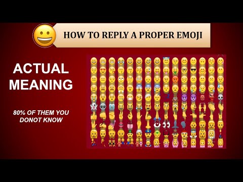 EMOJI MEANINGS || HOW TO REPLY A PROPER EMOJI