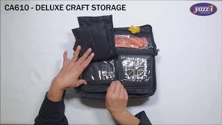 CA610 Deluxe Craft Storage | Yazzii Craft Bags | Multi-purpose Craft Organizers