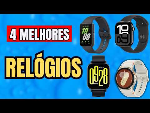 TOP 4 SMARTWATCH para Comprar SEM ERRO em 2025 (90% ERRA!)