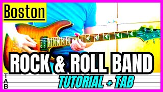 Boston - Rock & Roll Band (Guitar Cover) Lesson | Tab | Tutorial