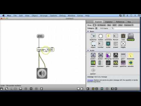 Max MSP V6 Tutorial 3 - Cycle and messages