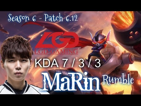 LGD MaRin RUMBLE Top vs HECARIM - Patch 6.12 KR Ranked | League of Legends