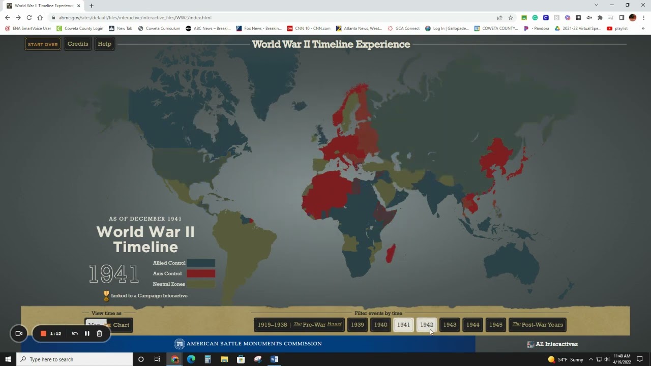 Interactive WWII Map