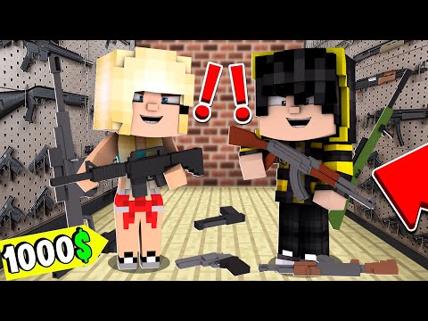 1000$ GİZLİ SİLAH DÜKKANI! 😱 - Minecraft