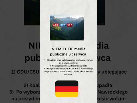 Niemieckie media publiczne 3 czerwca