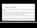 Rule 114 Bail