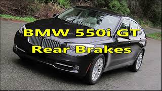 BMW 550i Rear Brakes
