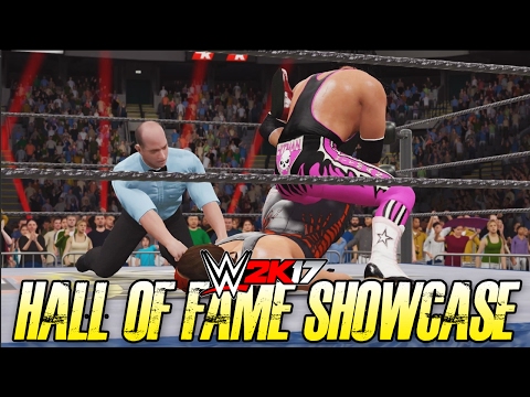 WWE 2K17 Hall of Fame Showcase - STING vs BRET HART!! (WWE 2K17 2K Showcase DLC)