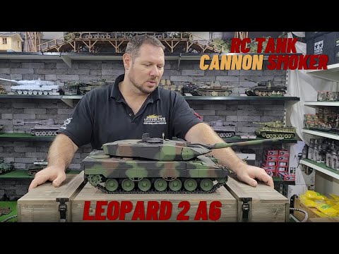 RC Tank 1/16 Leopard 2 A6 Taigen/Torro Gun Smoker