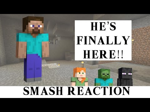 HE'S FINALLY HERE! Steve From Minecraft In Super Smash Bros Ultimate Reaction!