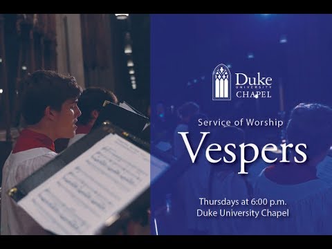 Choral Vespers Worship Service - 4/11/19