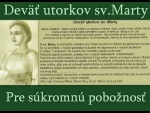 Deväť utorkov svätej Marty