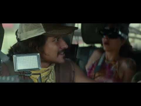 Twisters trailer still of a stovepipe tornado roping out over Oklahoma fields while trucks skid on a dirt road