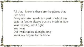 Chalee Tennison - Yes I Was Lyrics