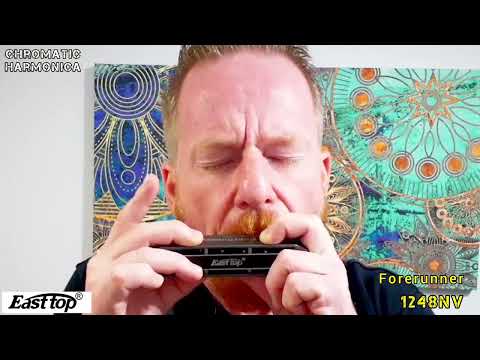 This is Chromatic harmonica Furerunner 1248NV @easttopmusic. The best Sound.