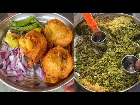 Massive Vada Production at Ganpata Kaka's in Surat😱😱 गज़ब का जुगाड़ है इमका वड़ा बनाने का😳😳