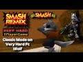 Smash Remix Classic Mode Playthrough Gameplay Featuring Wolf VERY HARD NO STOCK LOSS
