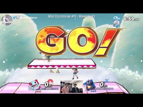 Rumi (Pokemon Trainer) vs. Pokepen (Ike) - WGA Colosseum #9 - Winners R3