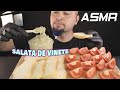 ASMR Salata De Vinete Cu Ceapa Si Maioneza Fara Vorbe MUKBANG