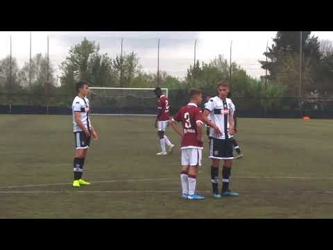 Under 15, 9^ Giornata Torino-Parma, 5' st espulsione Gallea, punizione di Russo fuori