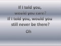 Plain White T's - If I Told You Lyrics