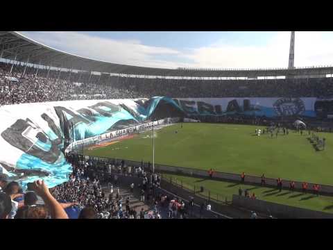 "Racing 1 - Independiente 0 / Recibimiento" Barra: La Guardia Imperial &bull; Club: Racing Club