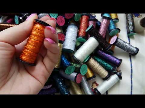 Kreinik, Rosewood Manor и ткани ручного окрашивания