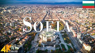 FLYING OVER SOFIA (4K UHD) • Stunning Footage, Scenic Relaxation Film with Calming Music - 4k