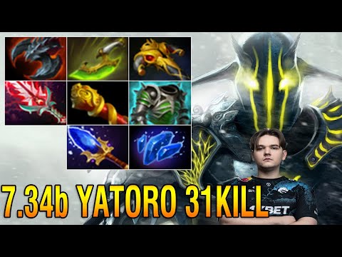 YATORO GOD [Sven] 1vs9 is Real Superman 1k DMG Crit 2K Crazy 31Kills Dota2 7.34b