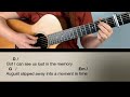 August: Taylor Swift Guitar Play-Along Capo 3