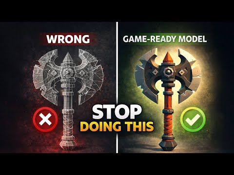 Low Poly Weapon – From Scratch
