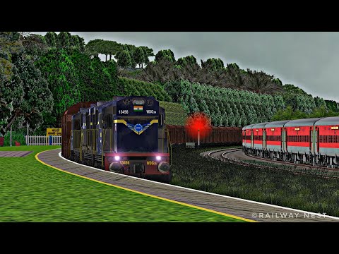 🔴Emergency Freight Train Duty in Konkan Route | Playing with Newly released BRW Alcos..!!