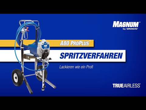 Magnum A80 ProPLUS – Anleitung: Arbeiten mit Ihrem A80 ProPLUS Airless-Farbspritzgerät