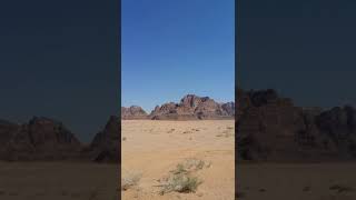 preview picture of video 'wadi rum desert jordan الصحراء الساحرة  الطريق الى وادي رم الاردن Mars land, red sand'