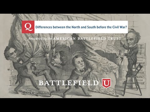 What were the differences between the North and South before the Civil War?