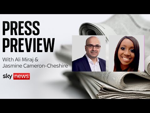 The Press Preview: A first look at Sunday's newspapers