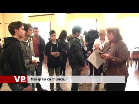 Mai greu cu munca…