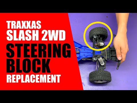 How To Fix: Traxxas Slash 2WD Broken Steering Block Knuckle Replacement Instructional Video #3736