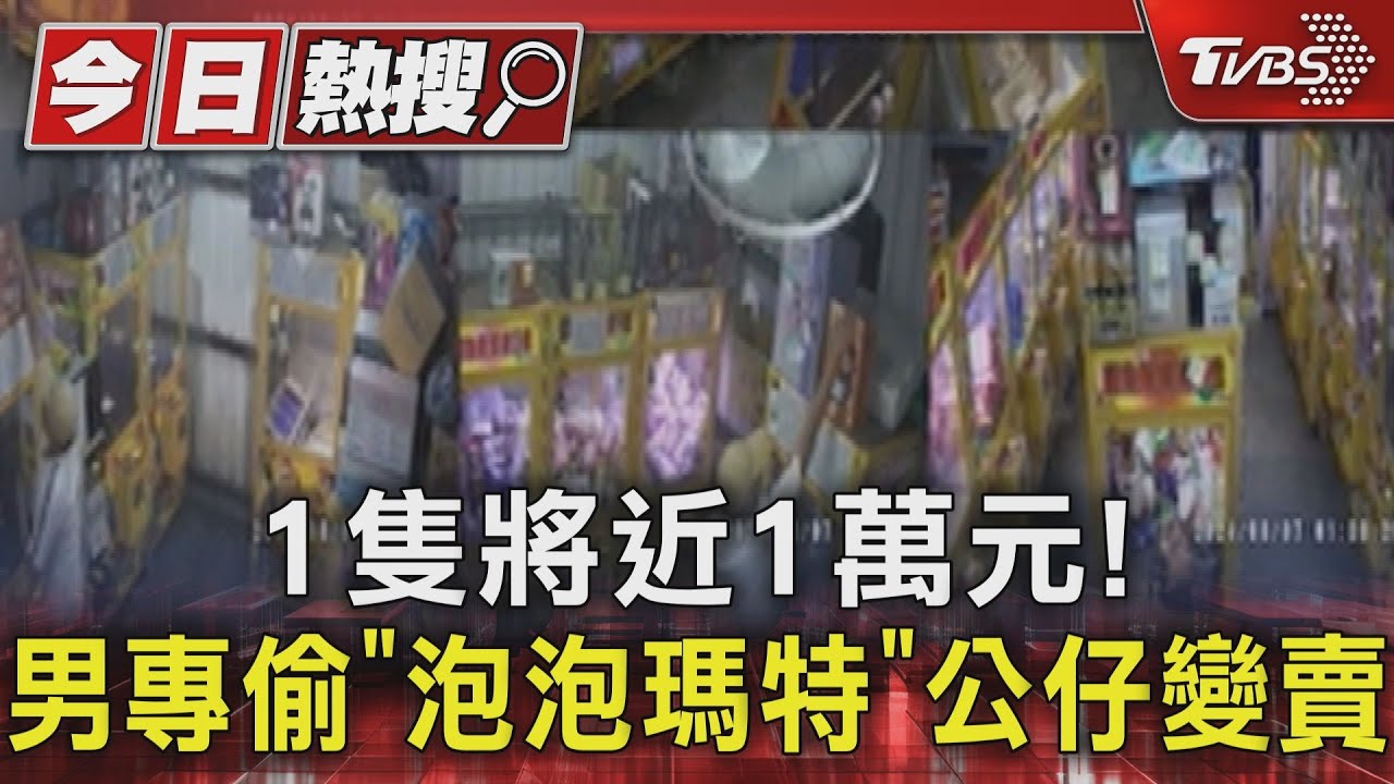 1隻將近1萬元!男專偷「泡泡瑪特」公仔變賣