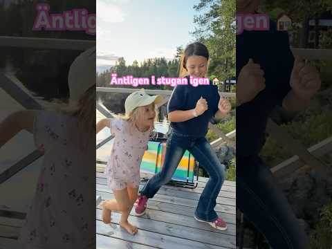 Äntligen i vår sommarstuga, Tilly och Neah passar på med en spontan dans